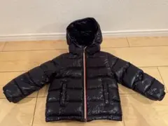 モンクレール　キッズ　2歳92cm 黒いフード付きダウンジャケット