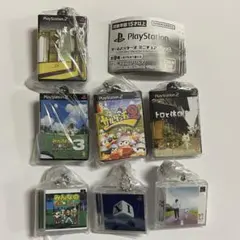 さ*き様 PlayStation　ゲームパッケージ　ミニチュアチャーム　7種　ガ