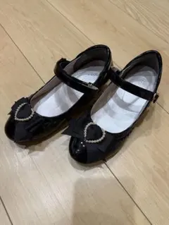 黒エナメル　キッズフォーマルシューズ　20cm