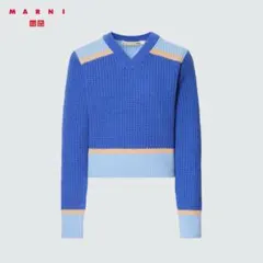 ユニクロ MARNI マルニ コラボ ポップコーンニット Vネックセーター L