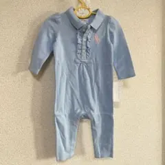 新品　ラルフローレン　6M\6ヶ月　首元フリフリカバーオール