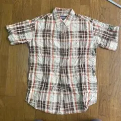 値下げ　Eddie Bauer 半袖シャツ Sサイズ ブラウン系