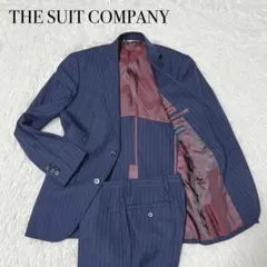 THE SUIT COMPANY スーツ　セットアップ　ネイビー　ストライプ