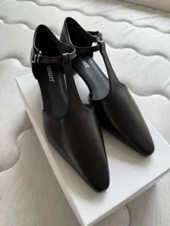 nouer 黒 Tストラップ ハイヒールパンプス　23cm サイズ36