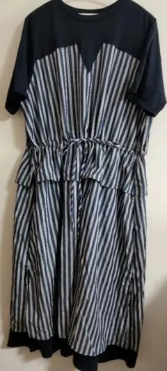as know as カットソー 半袖ワンピース 切り替え ドッキング