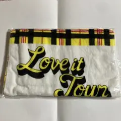 西野カナ　Love it Tour タオル イエロー ブラック チェック