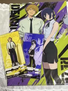 チェンソーマン　アクスタ　クリアファイル　デンジ　レゼ