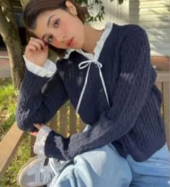 アリソンブラウン ニット