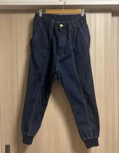 mercibeaucoup※革パッチデニムサルエルパンツ 3 - メルカリ