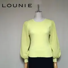 LOUNIE◇ルーニィ 定価1.6万 洗える シアースリーブ ニットプルオーバーのサムネイル