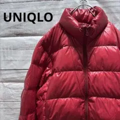 old UNIQLO プレミアムダウンジャケット ウルトラライト 赤 Y2K M