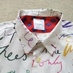 Paul Smith　現行タグ　アート　落書き風　長袖シャツ　マルチカラー　 L