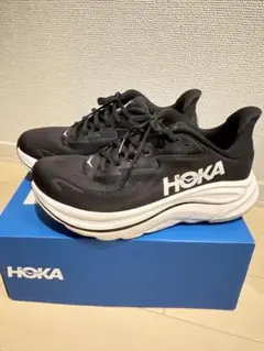 【ワイド幅】HOKA クリフトン10 ブラック 27.0cm ワイド ホカのサムネイル