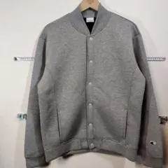 Champion グレー ジャンパー M スウェット スナップボタン