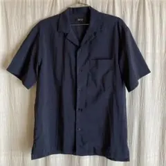 【COMME CA ISM】ネイビー 半袖シャツ M