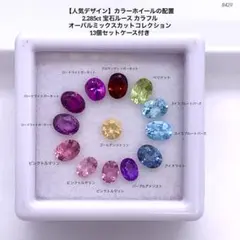 【人気デザイン】 2.285ct 宝石ルース カラフル オーバルミックスカット