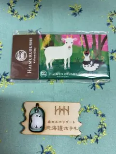 マグネット　2個セット はいむるぶし 小浜島 北海道ホテル シマエナガ