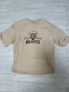 SHIEN MAJESTIC タイガーロゴ 半袖 Tシャツ ベージュのサムネイル