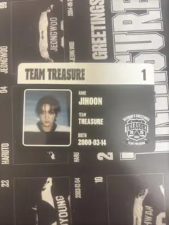 treasure ジフン 2025 シーグリ ID トレカ