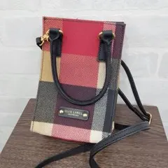 美品BLUELABEL CRESTBRIDGE PVCポシェットショルダーバッグ