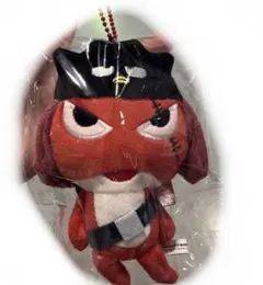 ケロロ軍曹　むにゅぐるみマスコット　ぬいぐるみ　キーチェーンギロロ　バッドばつ丸