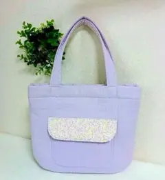 お値下げ　トートバッグ 　ポケットいっぱい 　肩掛け 　ハンドメイド