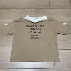 バイラビット　レイヤード風　半袖Tシャツ