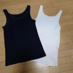 ensuite タンクトップ 2枚セット ネイビー ホワイトのサムネイル