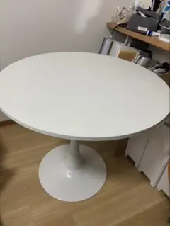 韓国家具】80cm円形テーブル♡ホワイト♡ラウンド 台座♡ - メルカリ