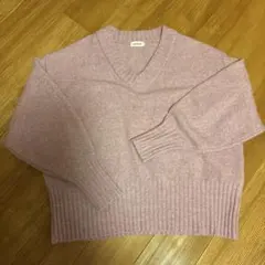 LEPSIM 薄紫 Vネックニット