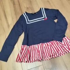 【140】Hungry Heart セーラー襟長袖カットソーネイビー可愛いお洒落