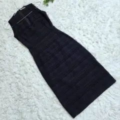 D&G ドルチェ&ガッバーナ 総柄デニムノースリーブワンピース ロゴy2k