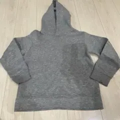 GU 140 パーカー　ジーユー　霜降りグレー