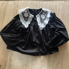 zara レディース　襟付きブラウス