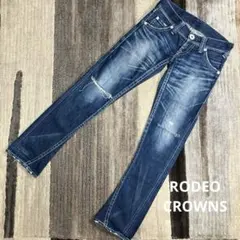 RODEO CROWNS ロデオクラウンズ　ダメージデニム　ジーンズ　25