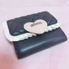 pium ハートキルティングミニウォレット ブラックのサムネイル