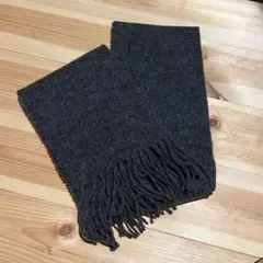 無印良品　ウール　マフラー　グレー
