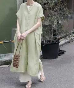 リネンレーヨンシャツワンピース／URBAN RESEARCH DOORS