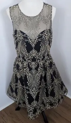 Marchesa Notte マルケッサ 8 ブラック ひざ丈ワンピース - メルカリ