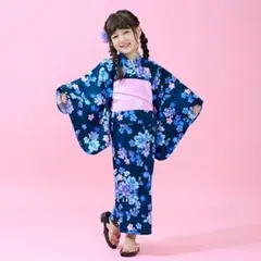 新品】kate spade kids ヴァイ二ーローズ 浴衣 140 花柄 紺 - メルカリ
