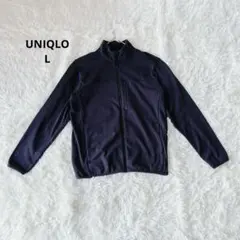 ユニクロ【L】ジップアップ ジャケット ブラック 裏メッシュ UNIQLO