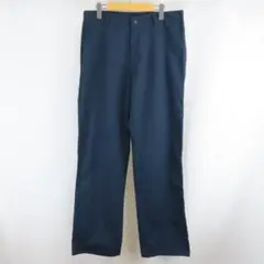 メキシコ製 Dickies ロゴ ワーク パンツ 古着 34 ネイビー メンズ