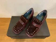 G0924-04★ANNA SUI スタッズ付きヒールローファーのサムネイル