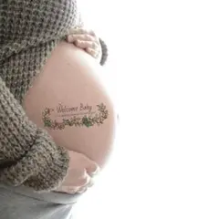 マタニティフォト シール クリスマス 冬 ベリーペイント