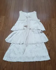 Bou Jeloud　ノースリーブワンピース　セレモニー　ベージュ