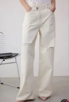 AZUL DENIM ダメージラップデニム