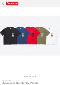 supreme the north face pocket tee