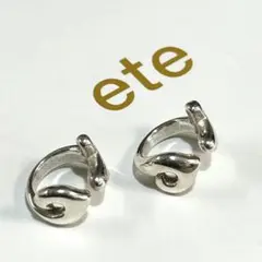 ete　イヤリング　シルバー　両耳用のサムネイル