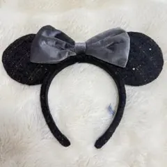 東京ディズニーリゾート カチューシャ ブラック ツイード - メルカリ