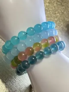 DAIYA様101.カルセドニーブレスレット❗️4本セット❗️